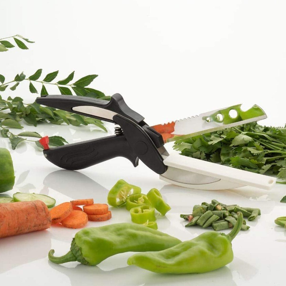 5-in-1 Multi-Purpose Kitchen Scissors with Cutting Board